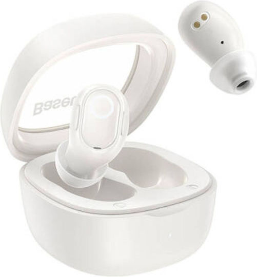 Baseus Bowie Wm02 Tws In-ear Bluetooth Handsfree Earphones with Charging Case Creamy White