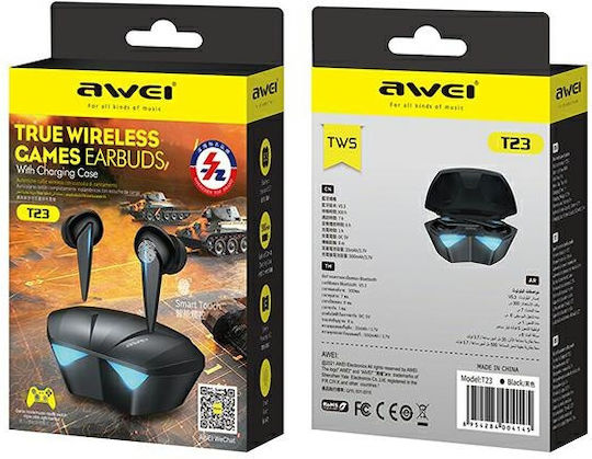 Awei T23 TWS In-ear Bluetooth Handsfree Earphones with Sweat Resistance and Charging Case White