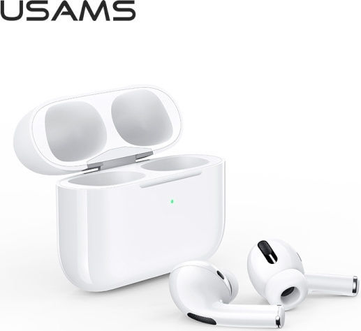 Usams US-YM001 In-ear Bluetooth Handsfree Earphones with Charging Case White