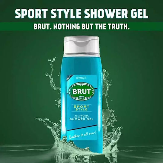 Brut Sport Style Toning Shower Gel with Citrus Scent 500ml