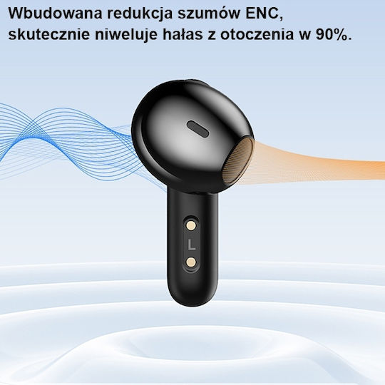 Awei T66 In-Ear Bluetooth-Freisprecheinrichtung Kopfhörer mit Schweißresistenz und Ladeetui Schwarz