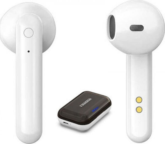 Fineblue Flypods J10 Earbud Bluetooth Handsfree Earphones with Charging Case White Case