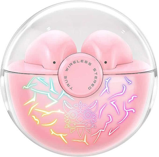 Onikuma T35 In-Ear Bluetooth-Freisprecheinrichtung Kopfhörer mit Ladeetui Rosa