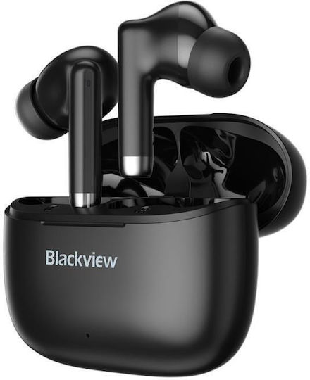 BlackView AirBuds 4 Bluetooth Handsfree Ακουστικά με Αντοχή στον Ιδρώτα και Θήκη Φόρτισης Μαύρα