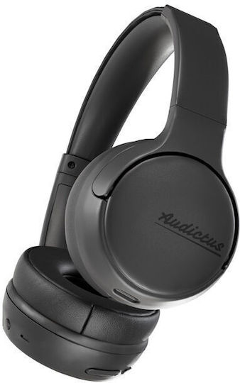 Audictus Champion Wireless / Wired On Ear Headphones with 50 hours of Operation Black
