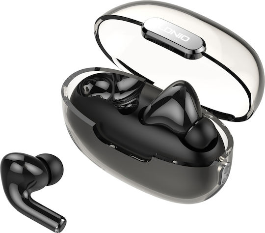 Ldnio T02 Earbud Bluetooth Handsfree Ακουστικά με Θήκη Φόρτισης Μαύρα