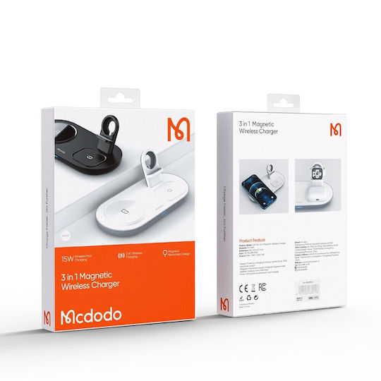 Mcdodo Încărcător Wireless (Qi Pad) 15W Negruς (CH-7061)