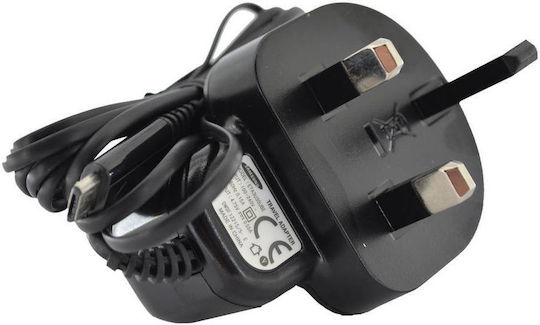 Samsung Încărcător cu Cablu Integrat micro USB Negruς (ETA-3U30UBE UK Plug Bulk)