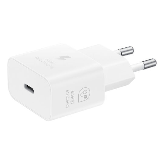 Samsung Charger Without Cable GaN with USB-C Port 25W Power Delivery Whites (EP-T2510N)