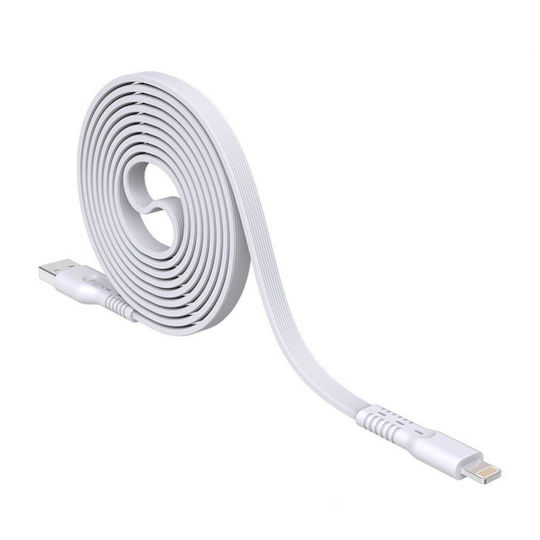 с USB-A порт и кабел Lightning Quick Charge 5.0 Бял (PZX P40)