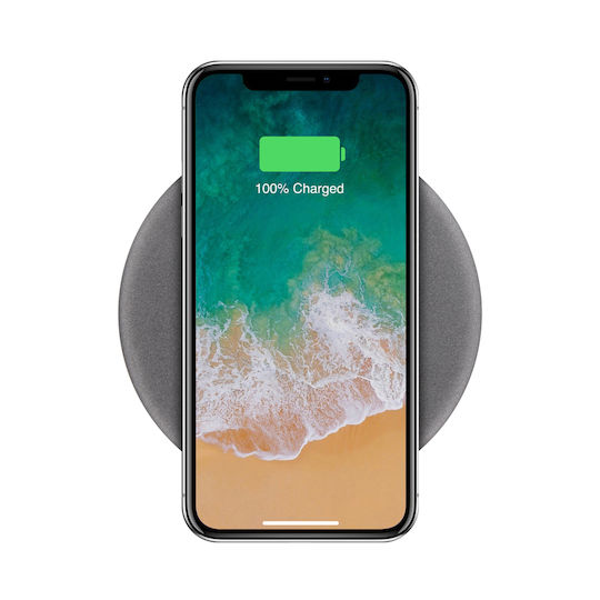 T'nB Kabelloses Ladegerät (Qi Pad) und Kabel Micro-USB 10W Schwarzs (CHW10)