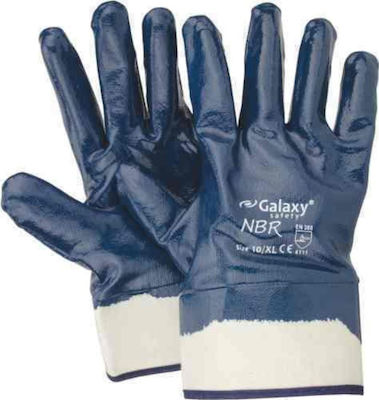 Galaxy Nbr Gloves for Work Blue Nitrile 1pcs