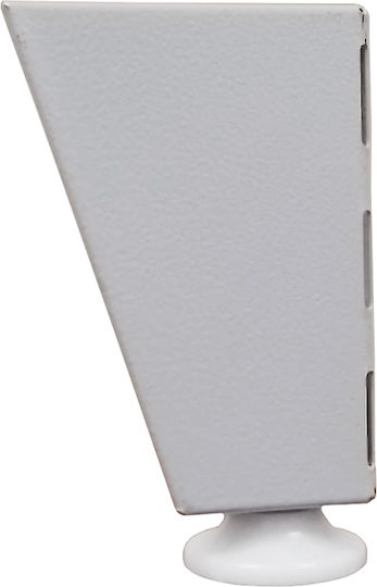 ArteLibre Möbel Bein aus Metall Geeignet für Schrank,Closet Light Gray 10cm