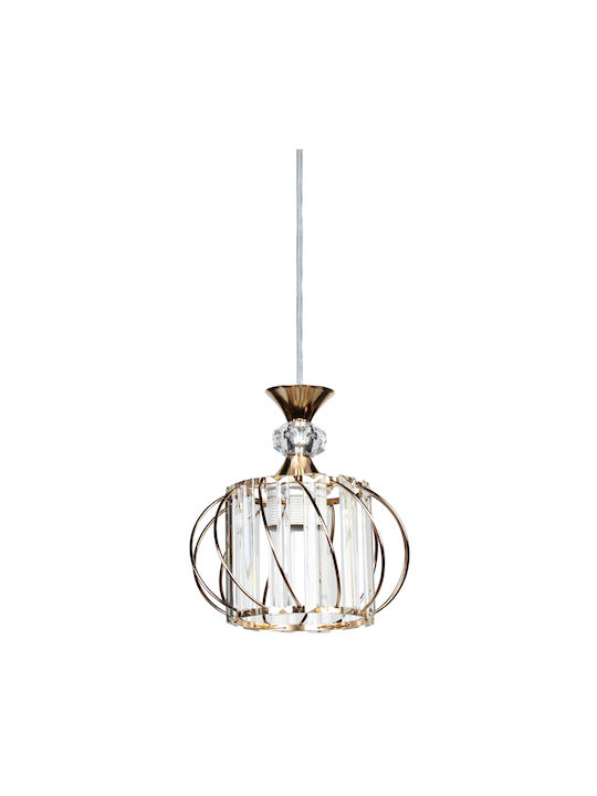 Keskor Pendant Light Gold with Socket E27 18x20cm