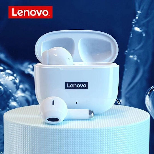Lenovo LP40 Pro Earbud Bluetooth Handsfree Ακουστικά με Αντοχή στον Ιδρώτα και Θήκη Φόρτισης Μαύρα