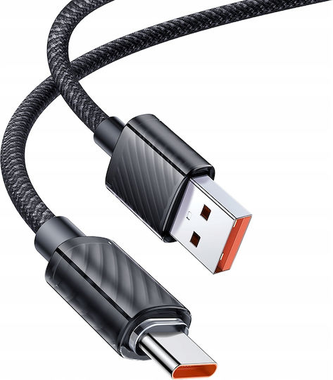 Mcdodo Braided USB 2.0 Cable USB-C male - USB-A 100W Μαύρο 1m CA-3650