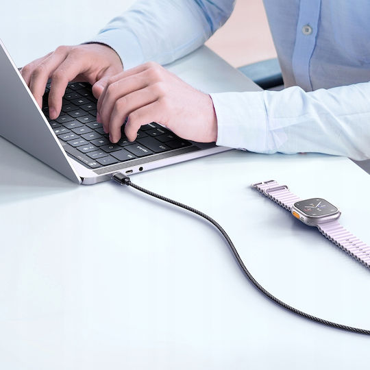 Mcdodo Braided USB 2.0 Cable USB-C male - USB-A 100W Μαύρο 1m CA-3650