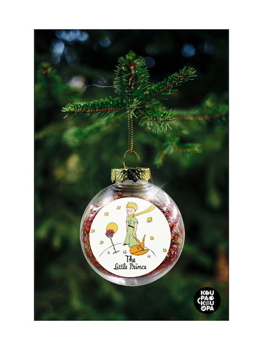 Christmas Plastic Ball Ornament Transparent 8cm