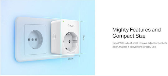 TP-LINK Tapo P100 v2 Smart Single Socket