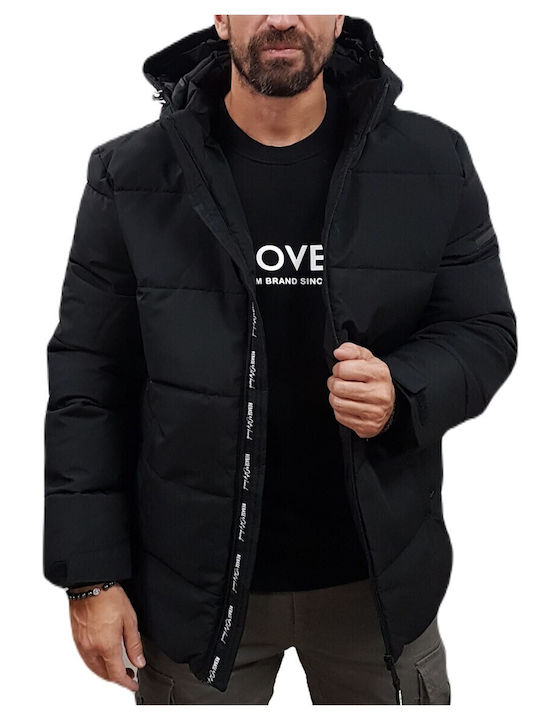 Rebase Jacke Puffer Black
