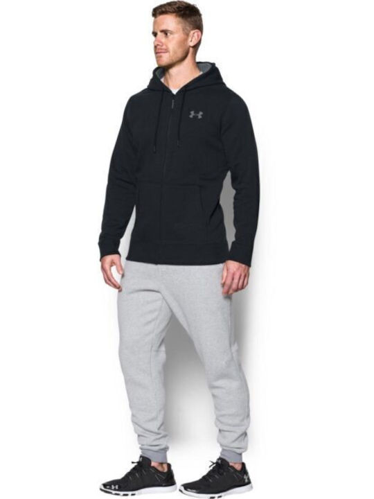 Under Armour Storm Rival Cotton Herren Sweatshirt Jacke Schwarz