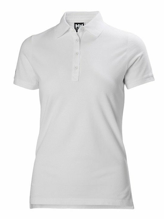 Women's Polo Blouse Long Sleeve White