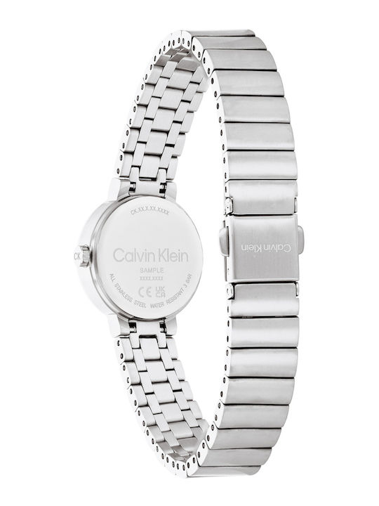Calvin Klein Precise Women's Watch 25mm Battery with Silver Stainless Steel Bracelet