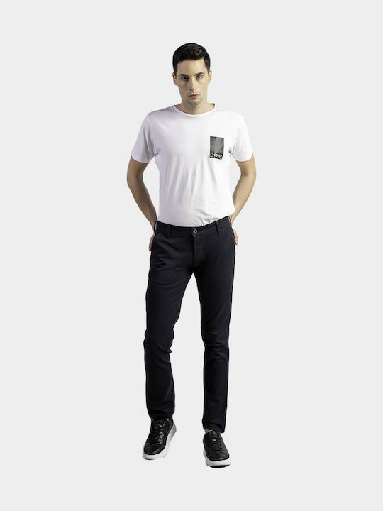 Cover Jeans Chibo T0085 Ανδρικό Παντελόνι Τζιν Ελαστικό Slim Fit Καφέ #9c4722