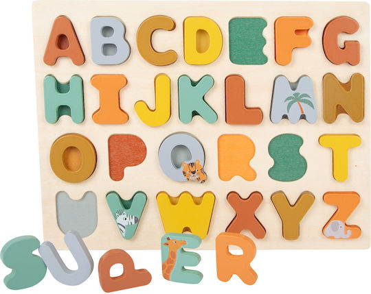 Small Foot Σαφάρι Educational Game Letters & Numbers made of Wood