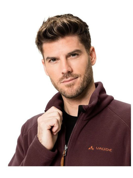 Vaude Rosemoor II Men's Fleece Cardigan with Zipper Dark Oak