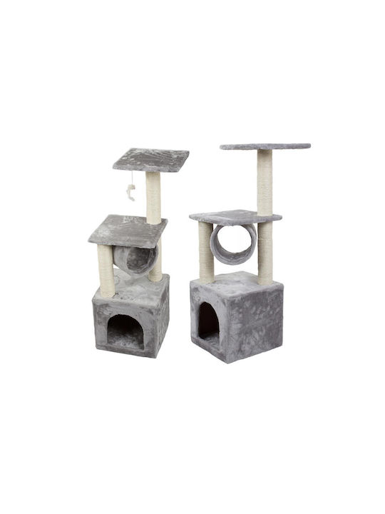 Scratching Post Cat Trees Gray 5 levels 31x31x92cm