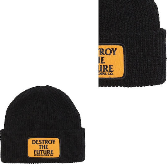 Beanie Unisex Beanie Gestrickt in Schwarz Farbe