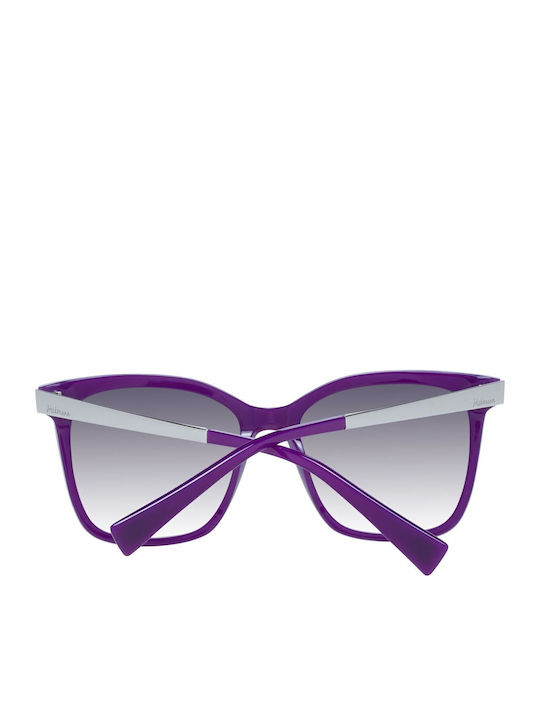Ana Hickmann Women's Sunglasses with Purple Frame and Gray Gradient Lens HI9057 D02
