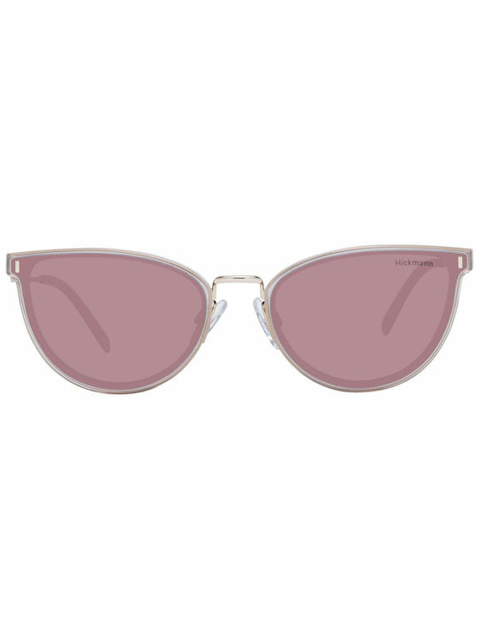 Ana Hickmann Women's Sunglasses with Silver Frame and Pink Lens