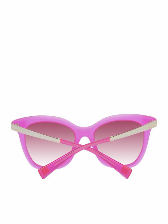Ana Hickmann Women's Sunglasses with Pink Frame and Purple Gradient Lens HI9064 T03