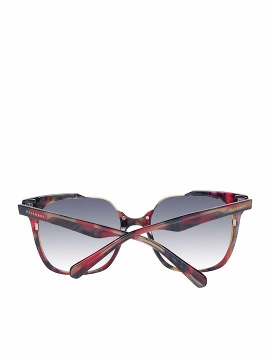 Ana Hickmann Women's Sunglasses with Brown Tartaruga Plastic Frame and Gray Gradient Lens HI9157 G22