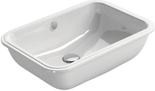 GSI Pura Countertop Sink Porcelain 55x38x15.5cm White