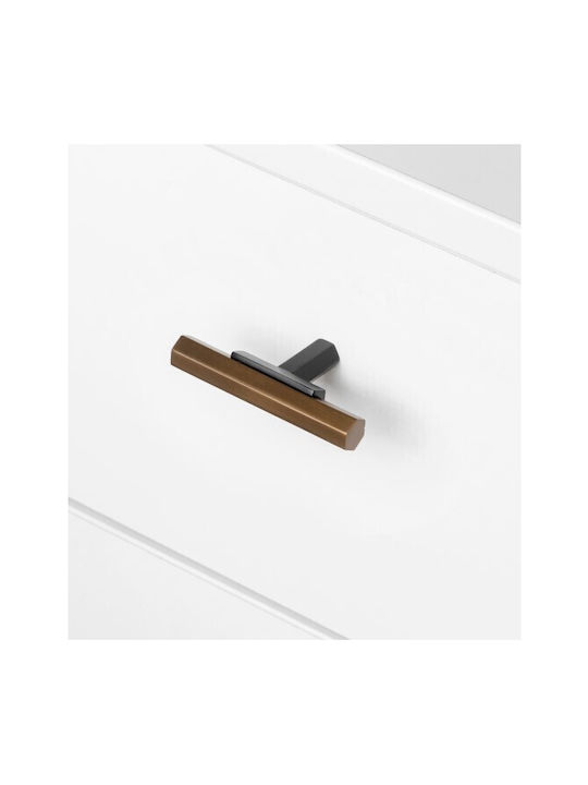 Emuca Ръкохватка Мебел от Метал Bronze with Black Checkmate 223-9362808PAT