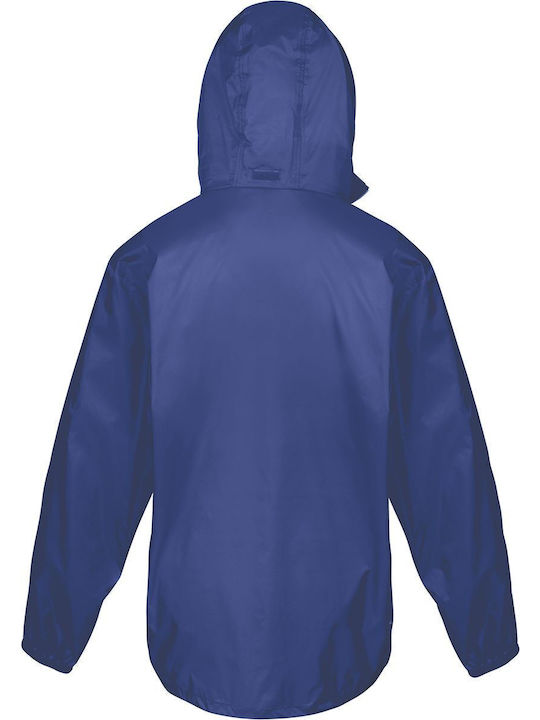 Winter Jacket Softshell Waterproof and Windproof Navy/Lime.
