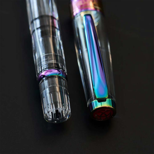 Twsbi Stilou Medium Transparent din Aluminiu