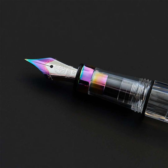 Twsbi Stilou Medium Transparent din Aluminiu