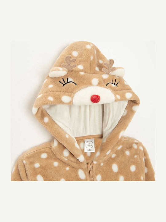 Cool Club Kids' One-piece Pajamas Winter Beige