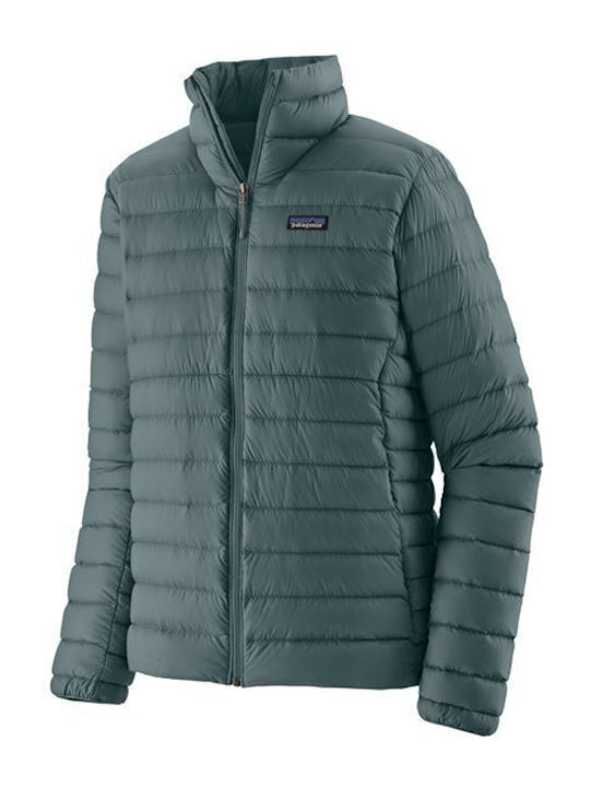 Women's Short Puffer Jacket for Winter Green