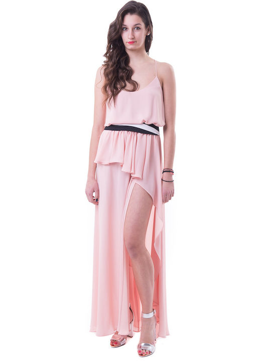 Summer Maxi Dress for Wedding and Christening Pink