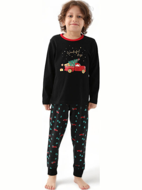 Arnetta Pijama pentru copii De iarnă Neagră