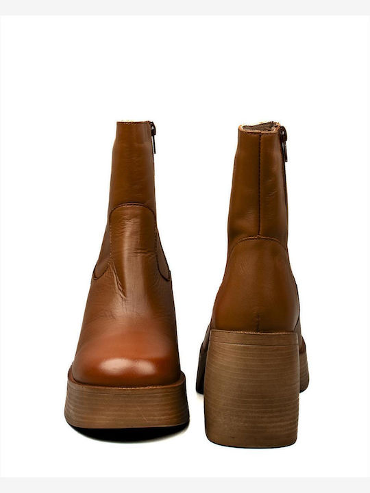 Stiefeletten Damen Tabac Braun
