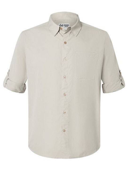 Long Sleeve Beige Shirt