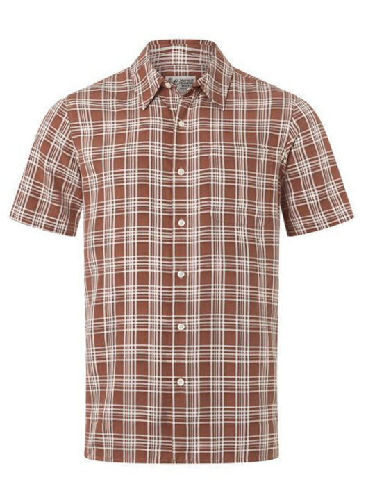 Marmot Men's Shirt Short-sleeved Brown