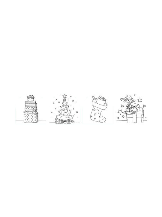 Christmas Snowball with Balls 6.5x6.5cm