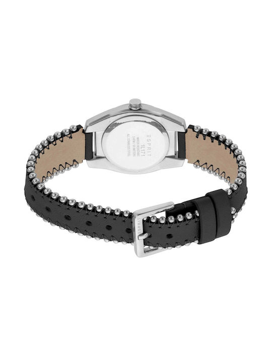 Esprit Uhr Automatisch mit Schwarz Lederarmband